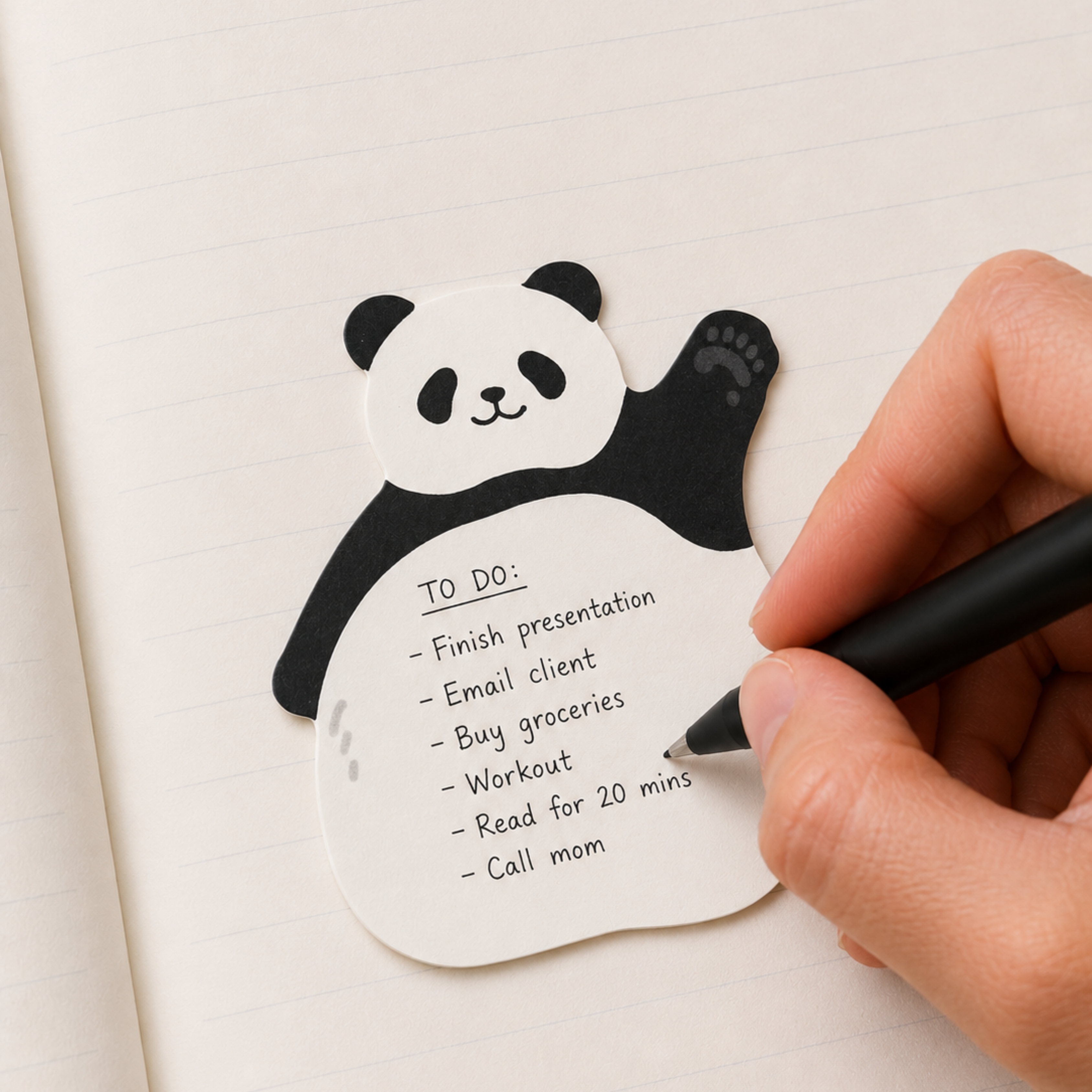 Kutsuwa Sticky Notes - Panda