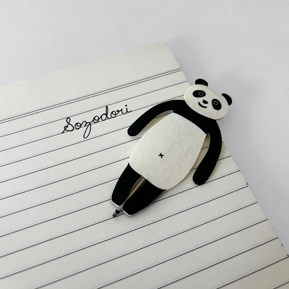 Sugai World Tiptoes Panda Bookmark Pen