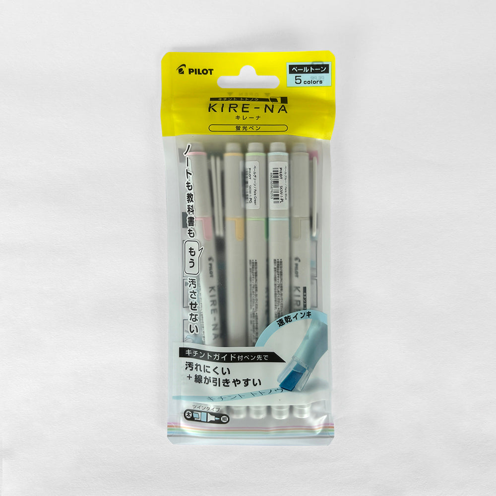 Pilot Kire-Na Highlighters - Set of 5 - Sozodori