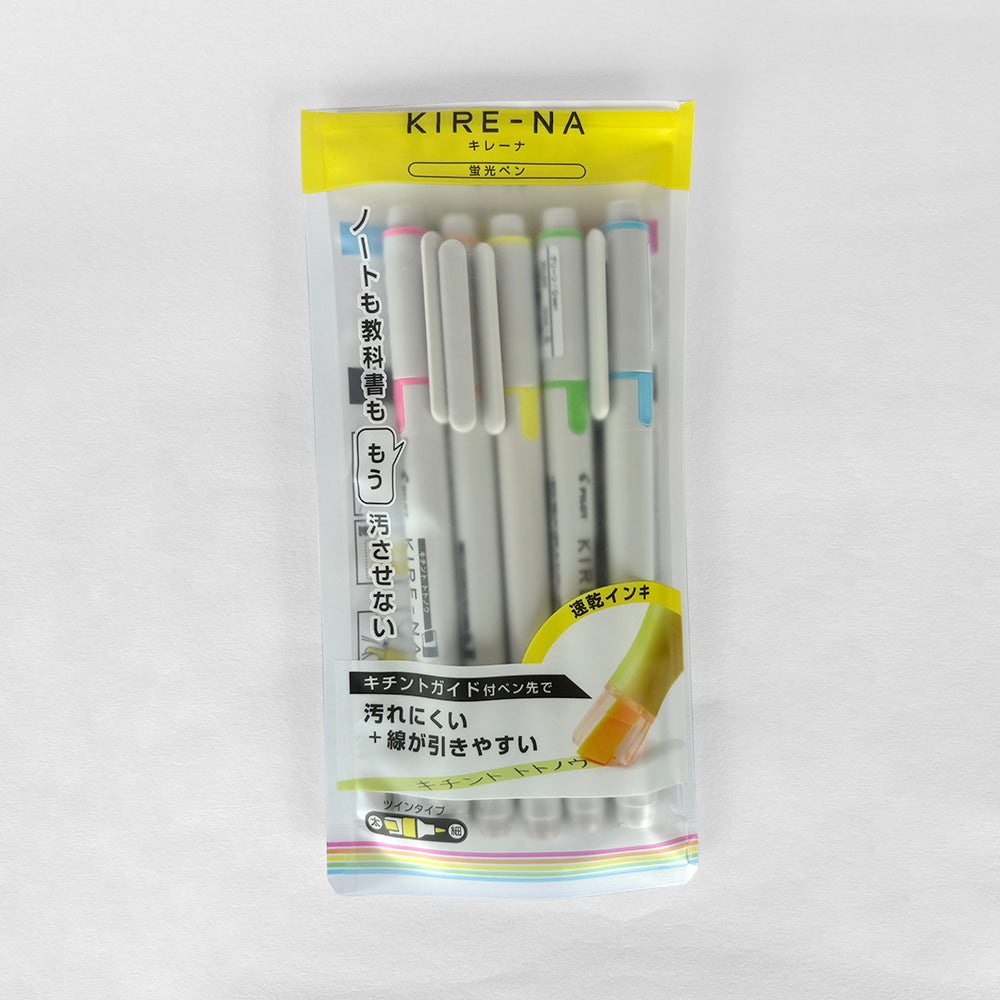 Pilot Kire-Na Highlighters - Set of 5 - Sozodori