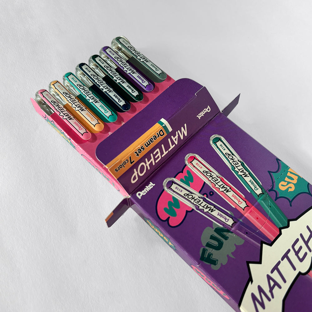 Pentel Matte Hop Ballpoint Pen - Dream Set 7 - Sozodori