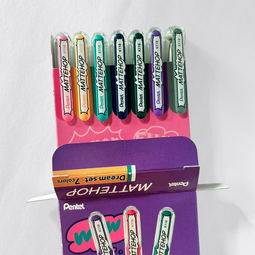 Pentel Matte Hop Ballpoint Pen - Dream Set 7 - Sozodori