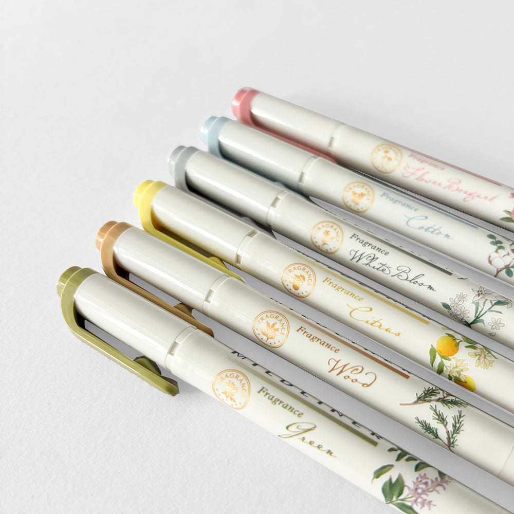 Zebra Mildliner Fragrance Highlighter Set of 6