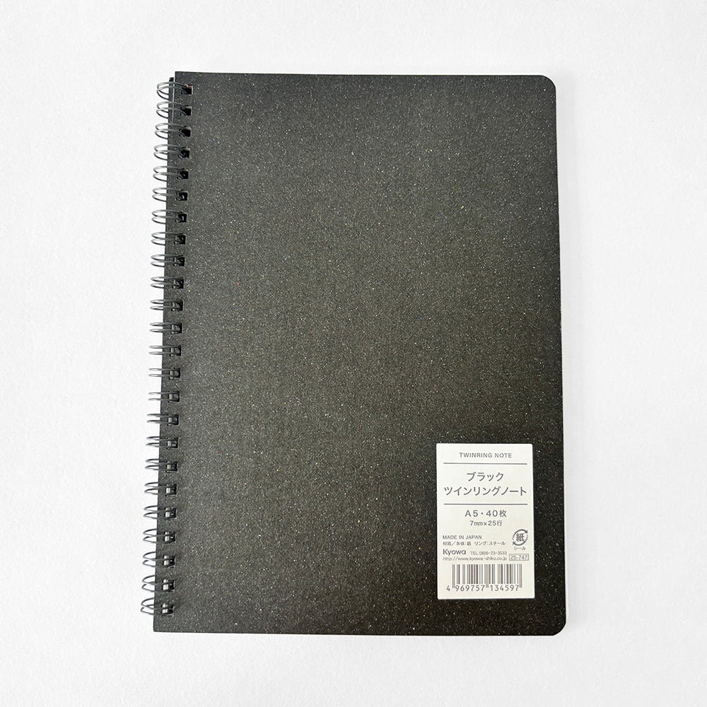 Kyowa Granite Texture Twinring Notebook - A5