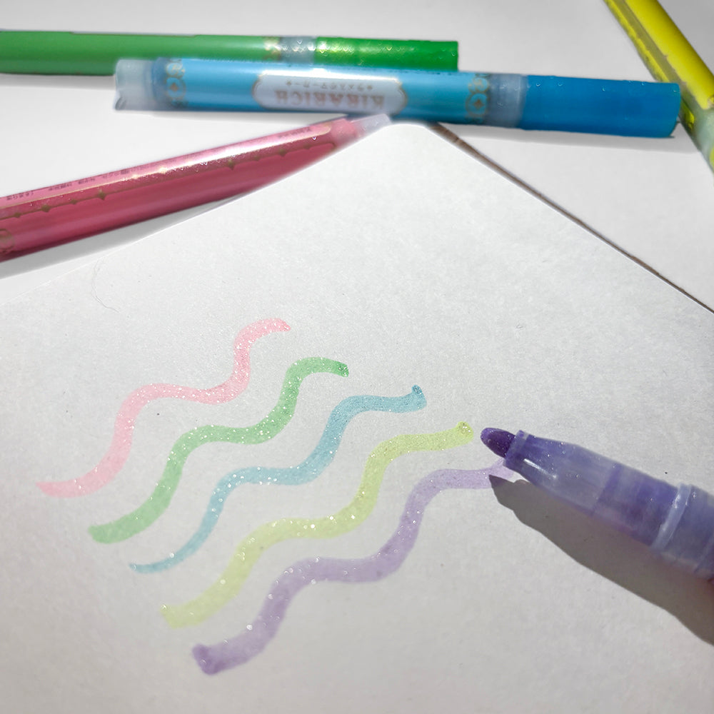 Zebra Kirarich Glitter Highlighters