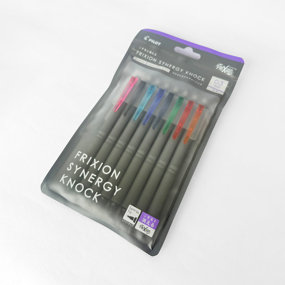 Pilot Frixion Synergy Knock Erasable Pen - Set of 8
