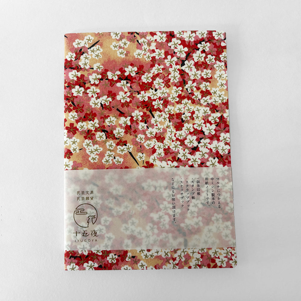 Jyugoya Forever Bloom Washi Notebook - Peach
