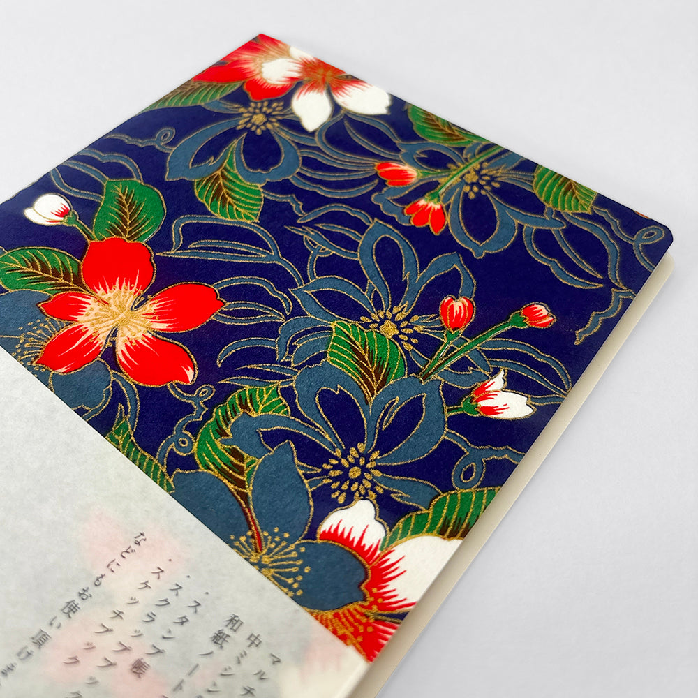 Jyugoya Water Poppy Washi Notebook - Blue