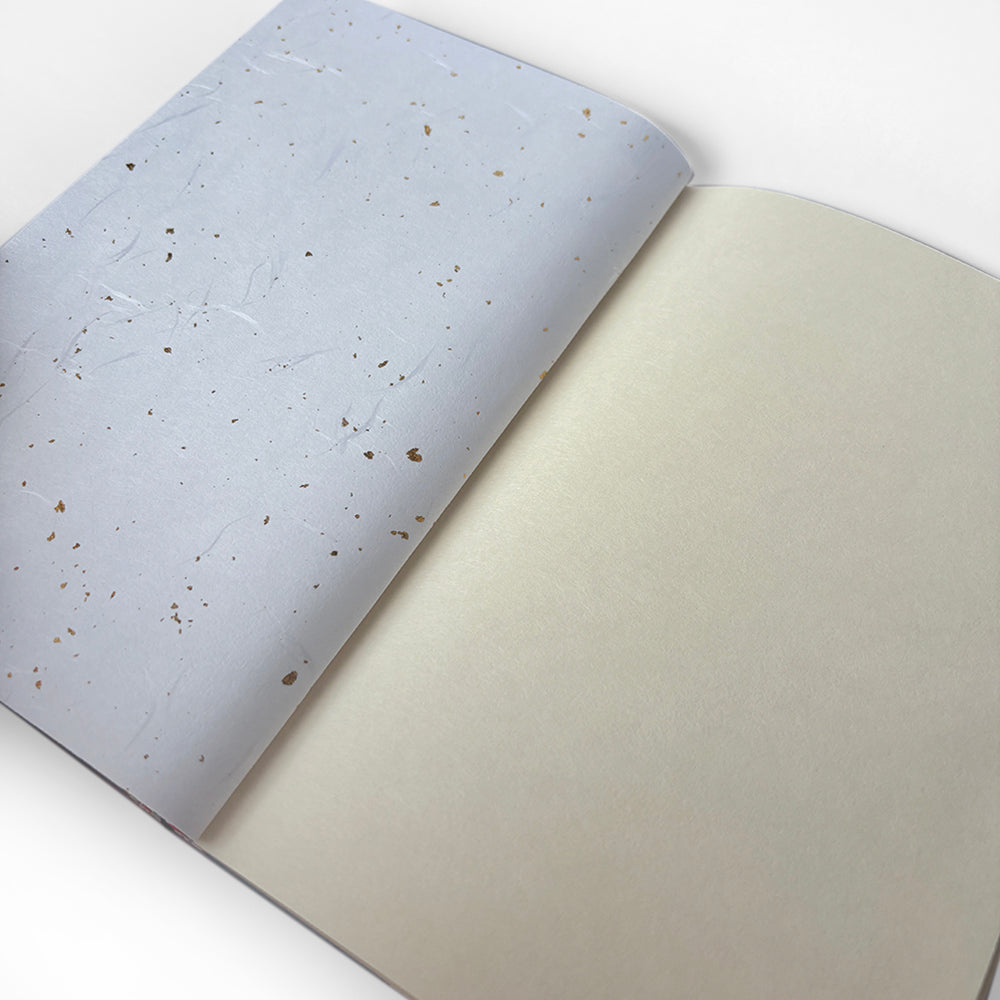 Kamitowa Maizuru Washi Blossom Notebook Blue