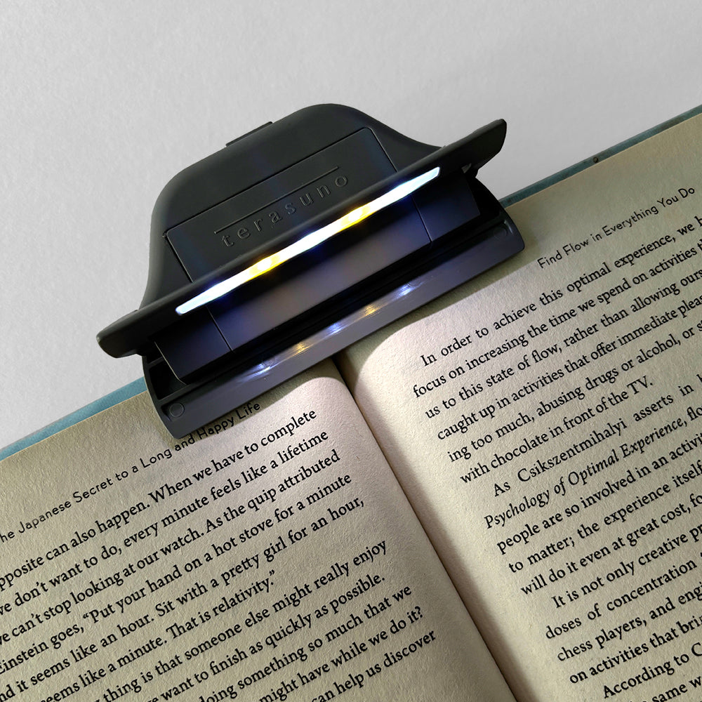 Terasuno Book Clip with light