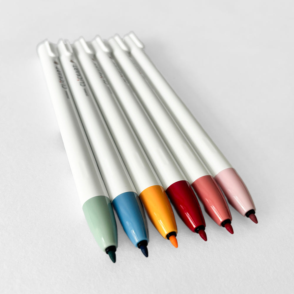 Zebra Clickart Retractable Sketch Pens (Animal Series) – Set of 6