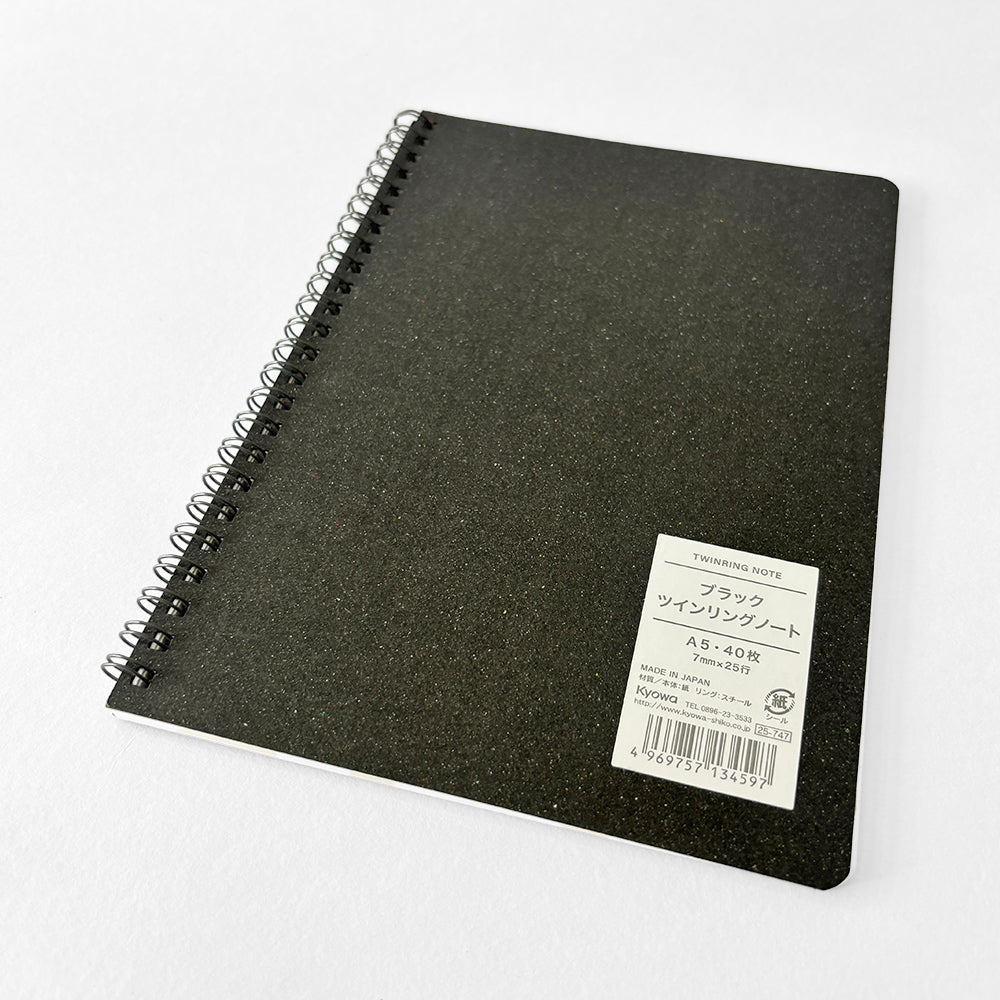 Kyowa Granite Texture Twinring Notebook - A5