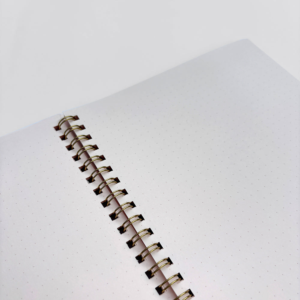 Set of 2 - Midori A5 Dot Ruled Colour Paper Pad & Ring Notebook - Sozodori