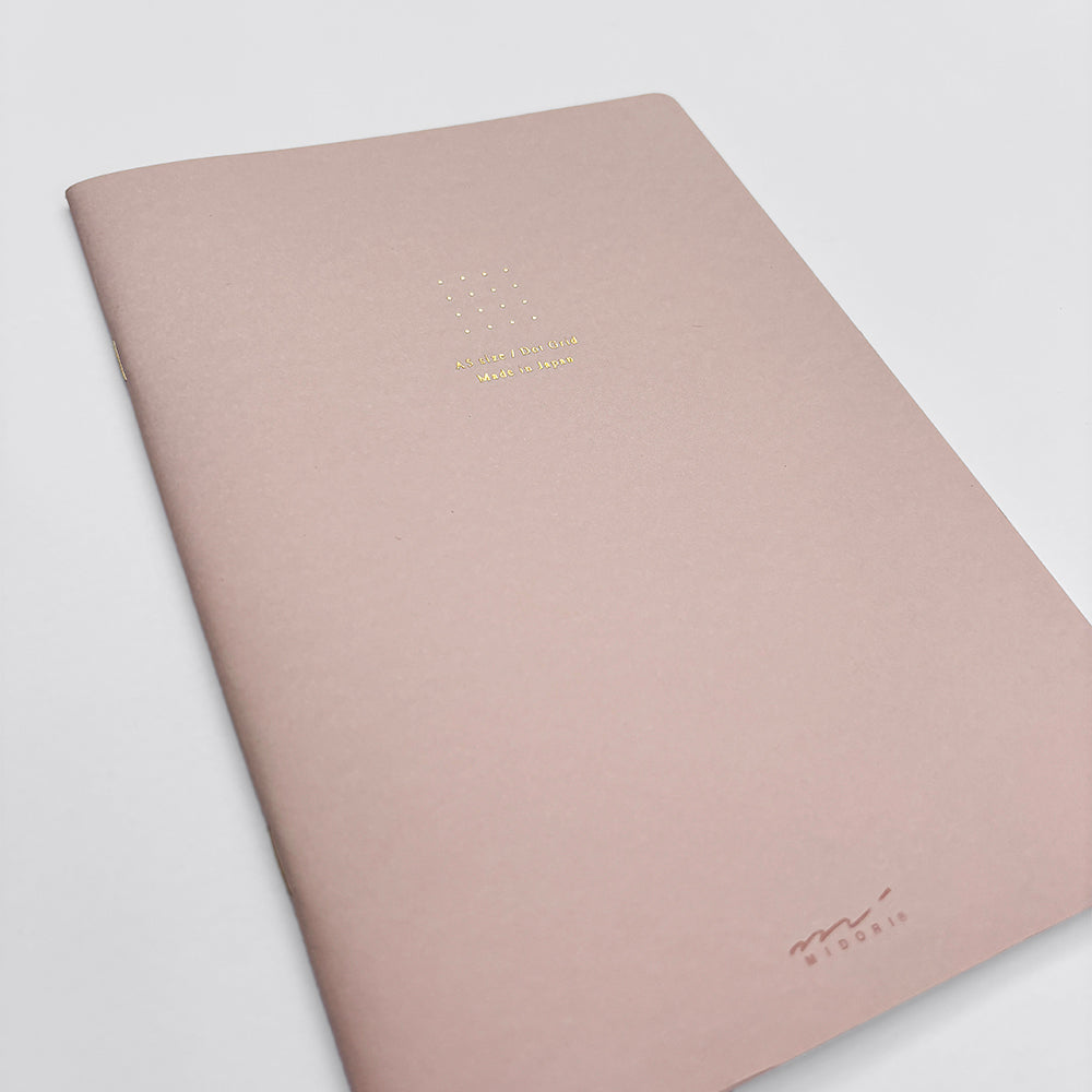 Set of 2 - Midori A5 Dot Ruled Colour Paper Pad & Ring Notebook - Sozodori